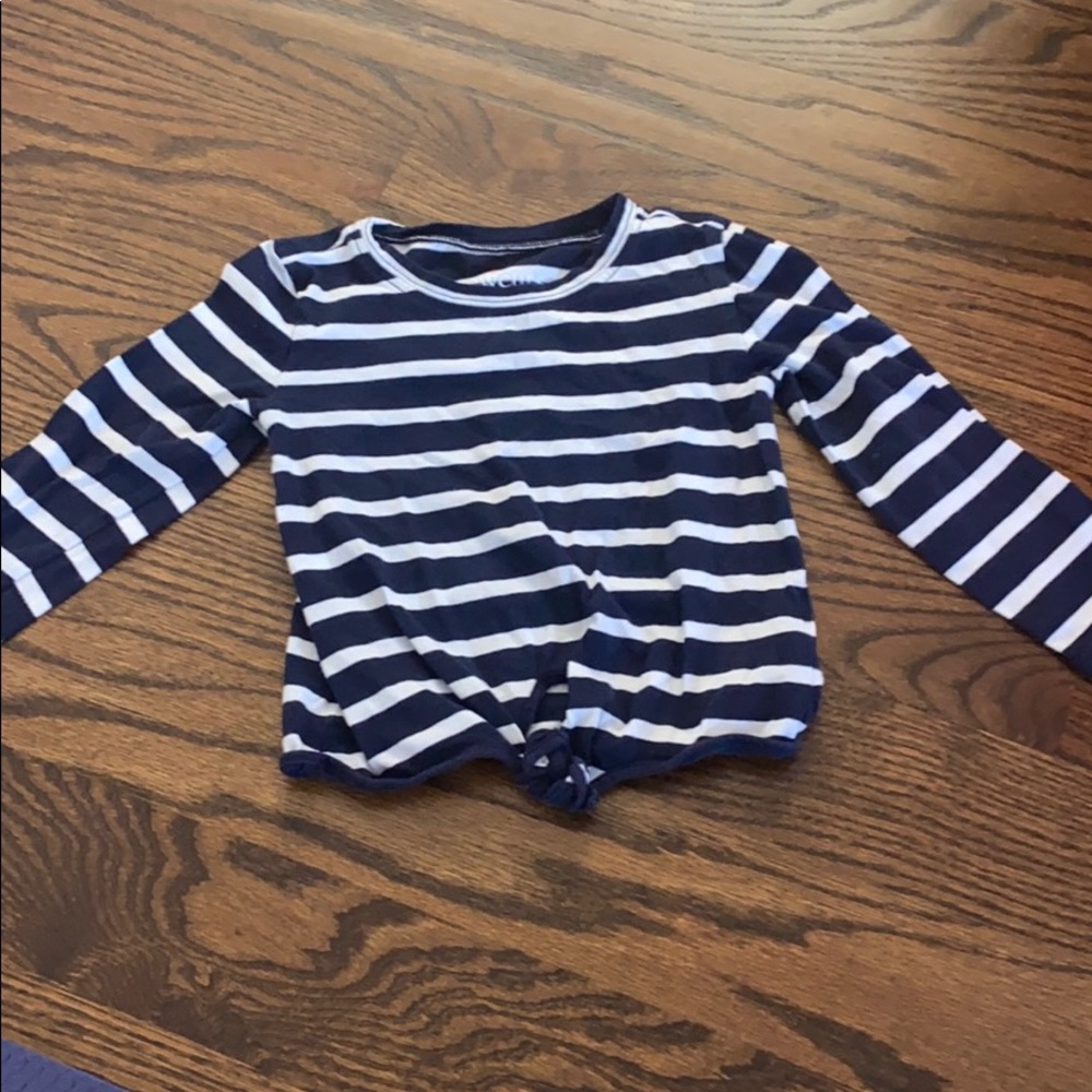 Crewcuts 2T navy striped top
